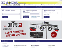 Tablet Screenshot of evsound.be